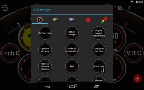 SDash screenshot on a Tablet