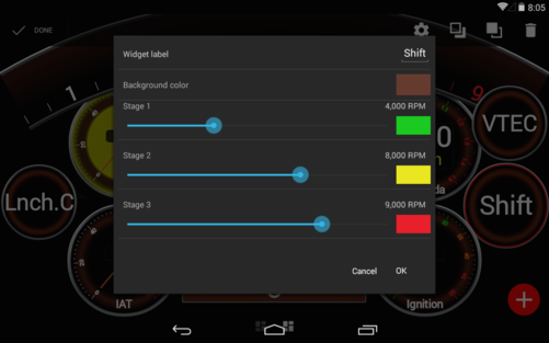 SDash screenshot on a Tablet